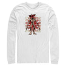 Men's Stranger Things Demogorgon Monster Logo Stacked Long Sleeve Shirt