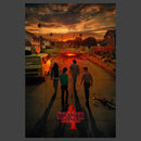 Men's Stranger Things Four Friends Rift Apocalypse Poster Sweatshirt
