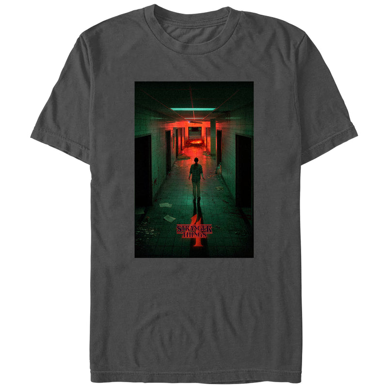 Men's Stranger Things Four Friends Rift Apocalypse Poster T-Shirt