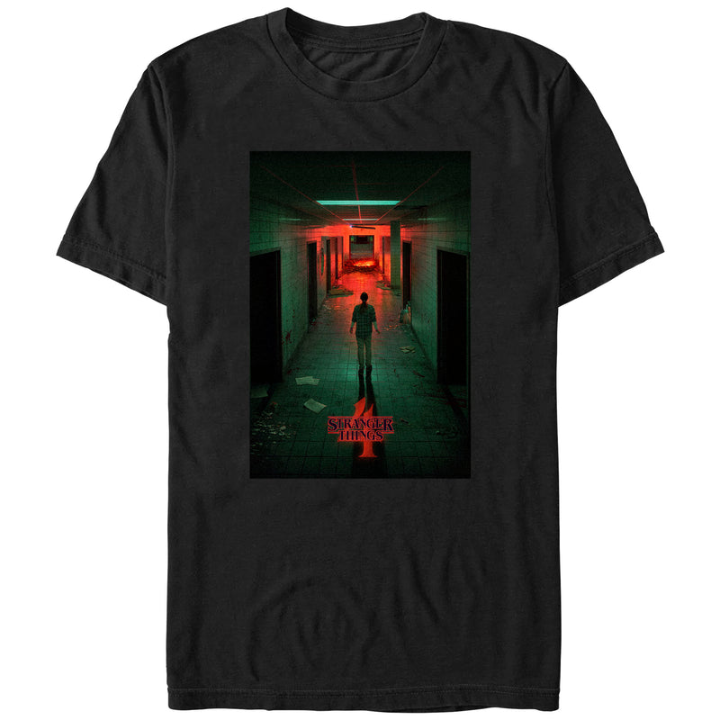 Men's Stranger Things Four Friends Rift Apocalypse Poster T-Shirt