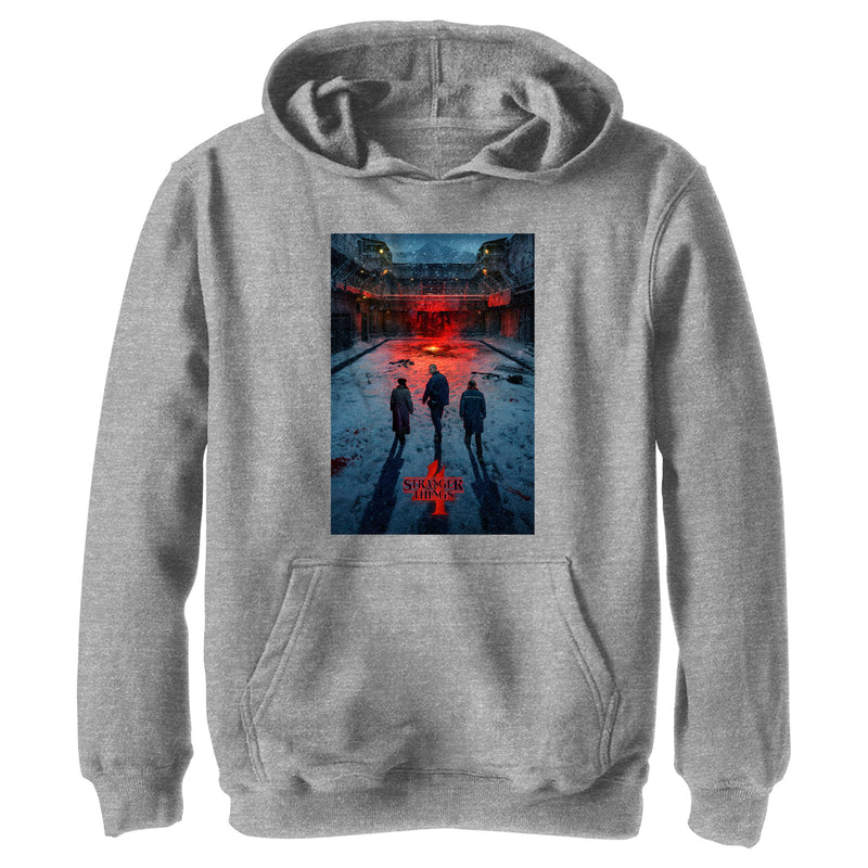 Boy's Stranger Things Winter Rift Russia Poster Pull Over Hoodie