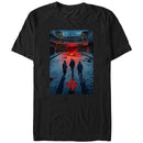 Men's Stranger Things Four Friends Rift Apocalypse Poster T-Shirt