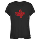 Junior's Stranger Things Red Logo 4 T-Shirt