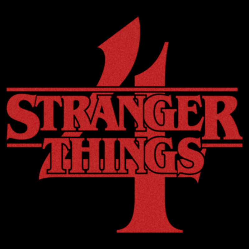 Junior's Stranger Things Red Logo 4 T-Shirt