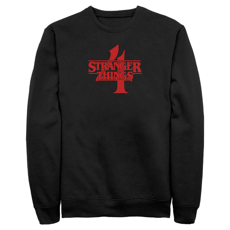 Men's Stranger Things Red Logo 4 Sweatshirt