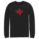 Men's Stranger Things Red Logo 4 Long Sleeve Shirt