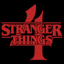 Men's Stranger Things Red Logo 4 Long Sleeve Shirt