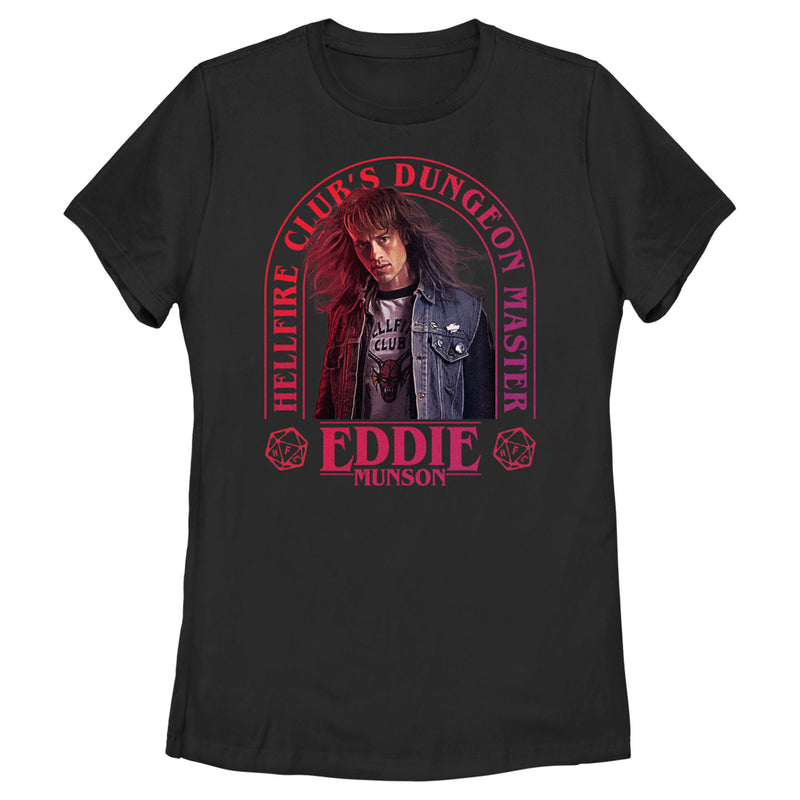 Women's Stranger Things Hellfire Club Dungeon Master Eddie T-Shirt