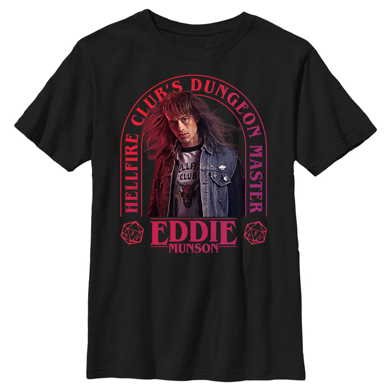 Boy's Stranger Things Hellfire Club Dungeon Master Eddie T-Shirt