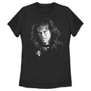 Women's Stranger Things Eddie Munson Black and White T-Shirt