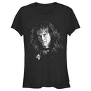 Junior's Stranger Things Eddie Munson Black and White T-Shirt