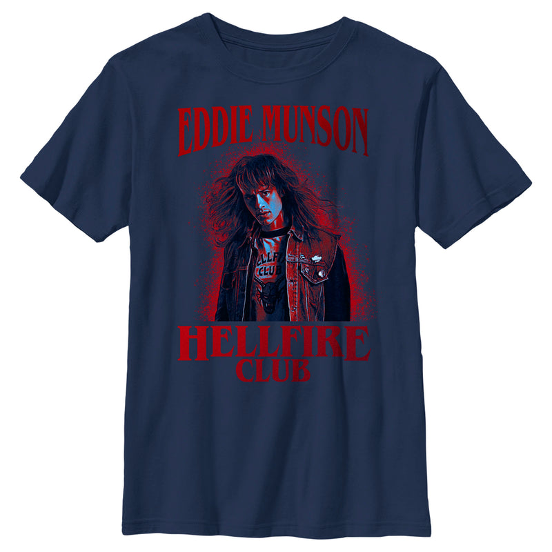 Boy's Stranger Things Hellfire Club Eddie Munson T-Shirt