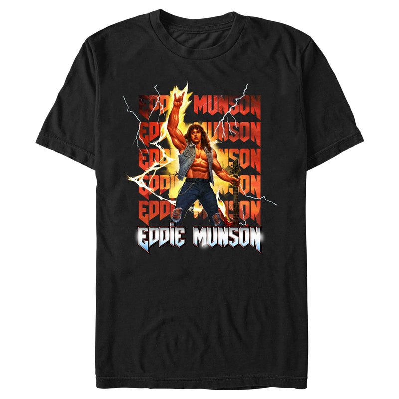 Men's Stranger Things Rockstar Eddie Munson T-Shirt