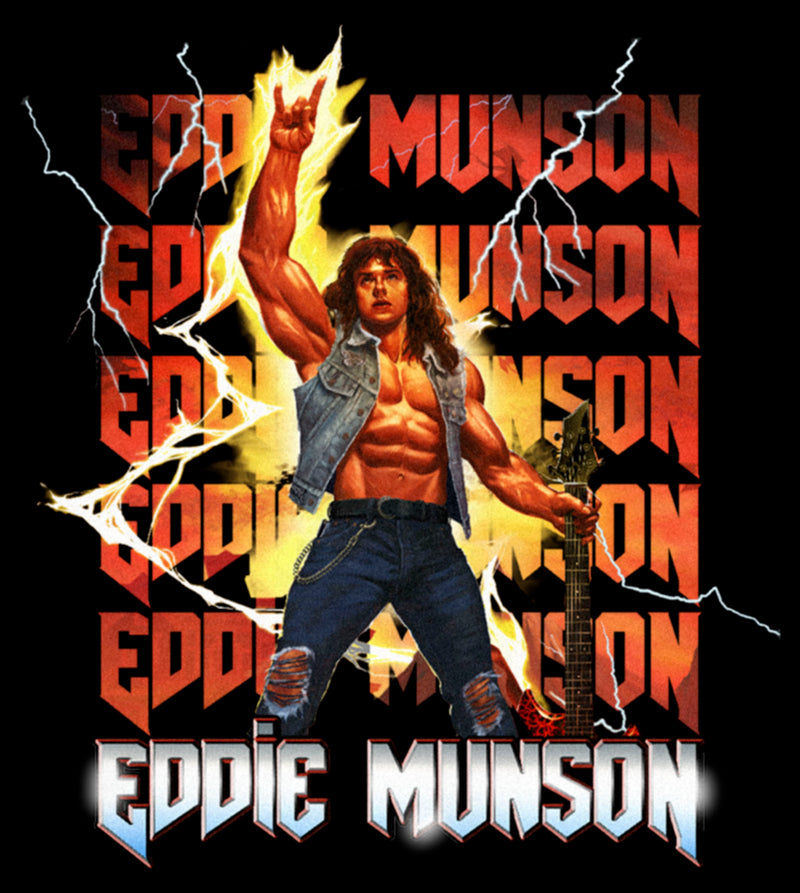 Junior's Stranger Things Rockstar Eddie Munson T-Shirt