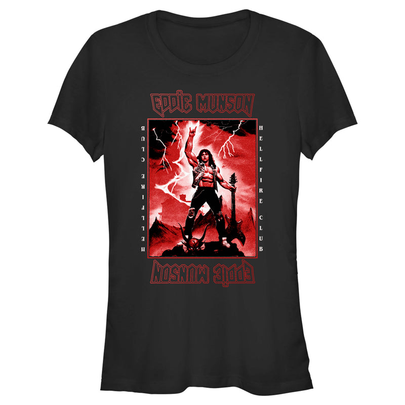 Junior's Stranger Things Rockstar From Hellfire Club Eddie Munson T-Shirt