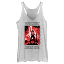 Women's Stranger Things White Hellfire Club Rockstar Eddie Munson Racerback Tank Top