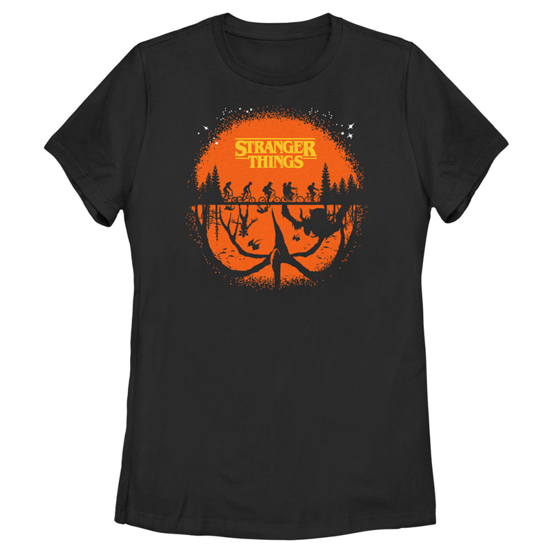 Women's Stranger Things Two Planes Collide T-Shirt