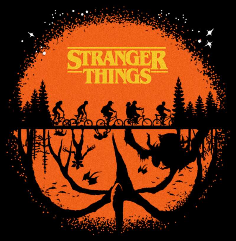 Junior's Stranger Things Two Planes Collide T-Shirt