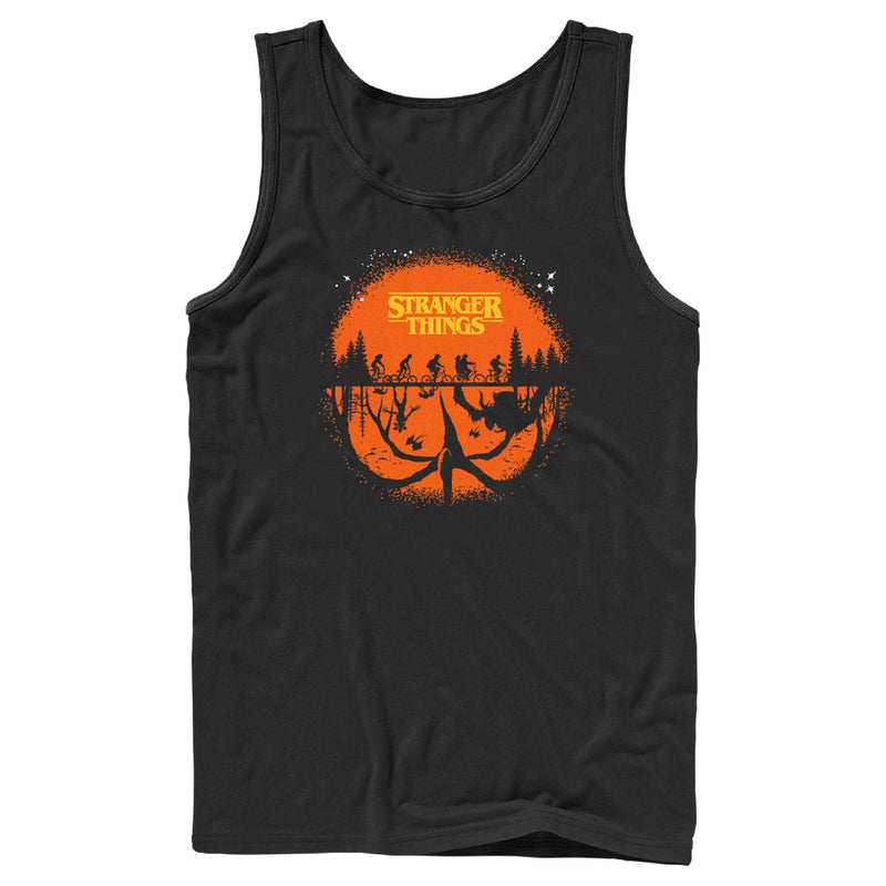 Men's Stranger Things Two Planes Collide Tank Top