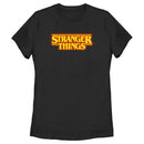 Women's Stranger Things Orange Logo T-Shirt