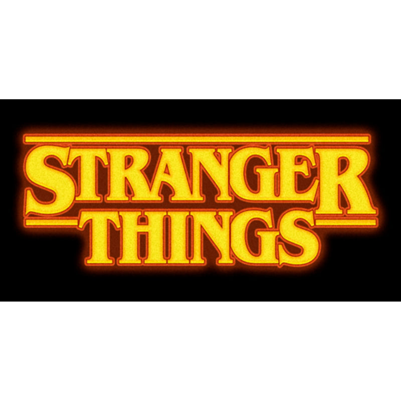 Junior's Stranger Things Orange Logo T-Shirt