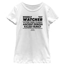 Girl's Stranger Things Newspaper Weekly Watcher T-Shirt