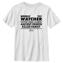 Boy's Stranger Things Newspaper Weekly Watcher T-Shirt