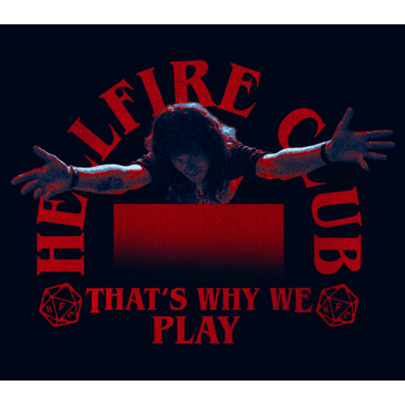 Girl's Stranger Things Eddie Munson Hellfire Club That's Why We Play T-Shirt