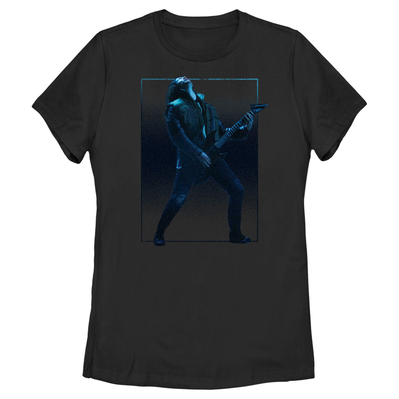 Women's Stranger Things Eddie Munson and His Guitar T-Shirt