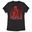 Women's Stranger Things Red Vecna Stacked T-Shirt