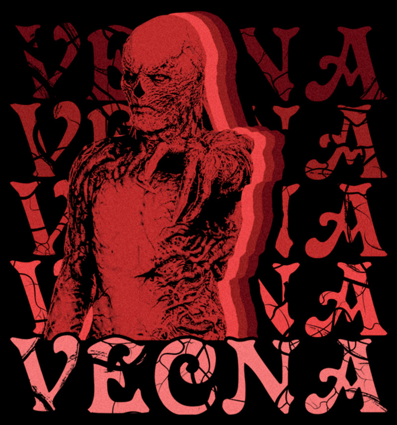 Women's Stranger Things Red Vecna Stacked T-Shirt