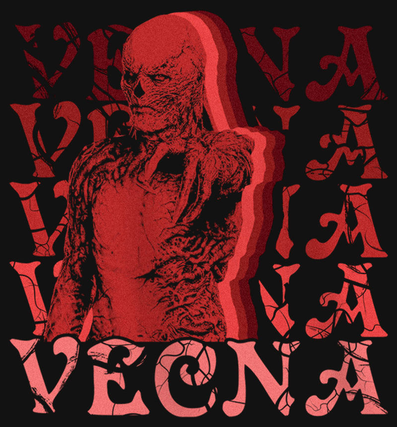 Girl's Stranger Things Red Vecna Stacked T-Shirt