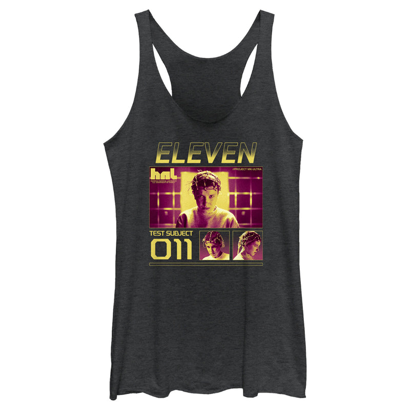 Women's Stranger Things Test Subject Eleven Racerback Tank Top