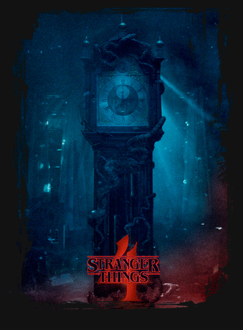 Girl's Stranger Things Grandfather Clock T-Shirt