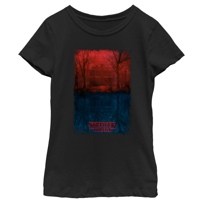 Girl's Stranger Things Creel Household in The Upside Down T-Shirt