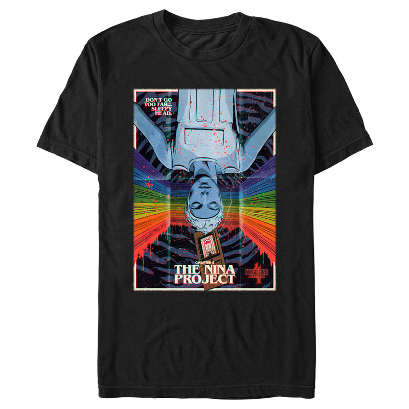 Men's Stranger Things Retro Nina Project Poster T-Shirt