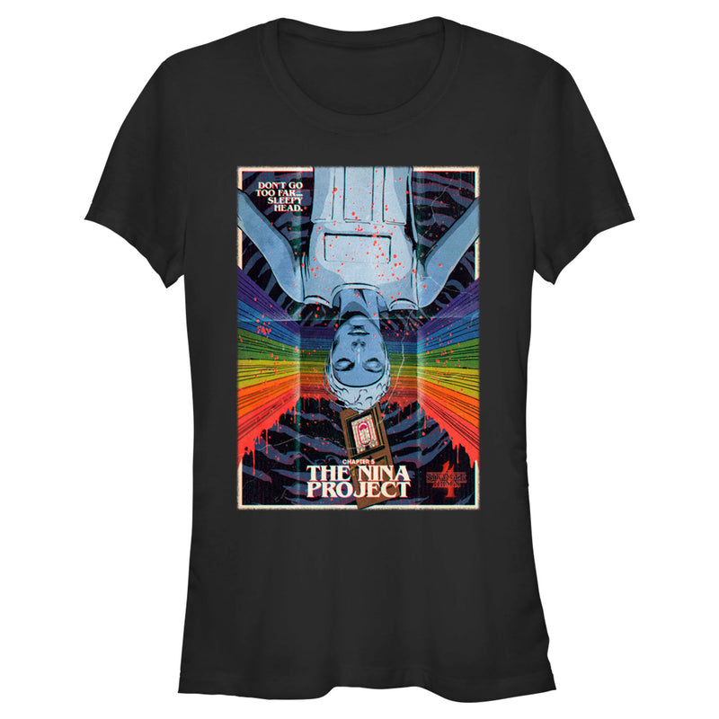 Junior's Stranger Things Retro Nina Project Poster T-Shirt