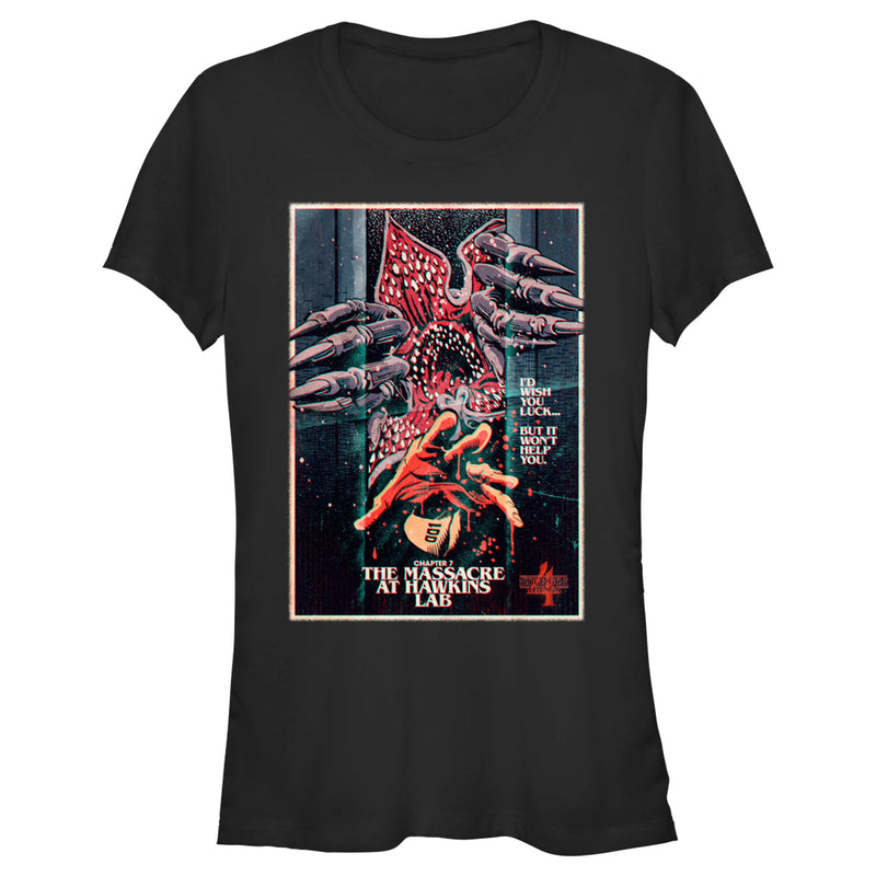 Junior's Stranger Things Retro Massacre At Hawkins Lab T-Shirt