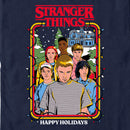 Men's Stranger Things Retro Happy Holidays Card T-Shirt