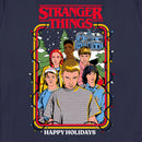 Women's Stranger Things Retro Happy Holidays Card T-Shirt