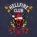 Women's Stranger Things Christmas Hellfire Club Logo T-Shirt