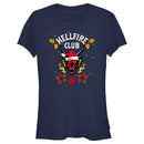 Junior's Stranger Things Christmas Hellfire Club Logo T-Shirt