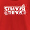 Girl's Stranger Things Christmas Snowflakes Logo T-Shirt