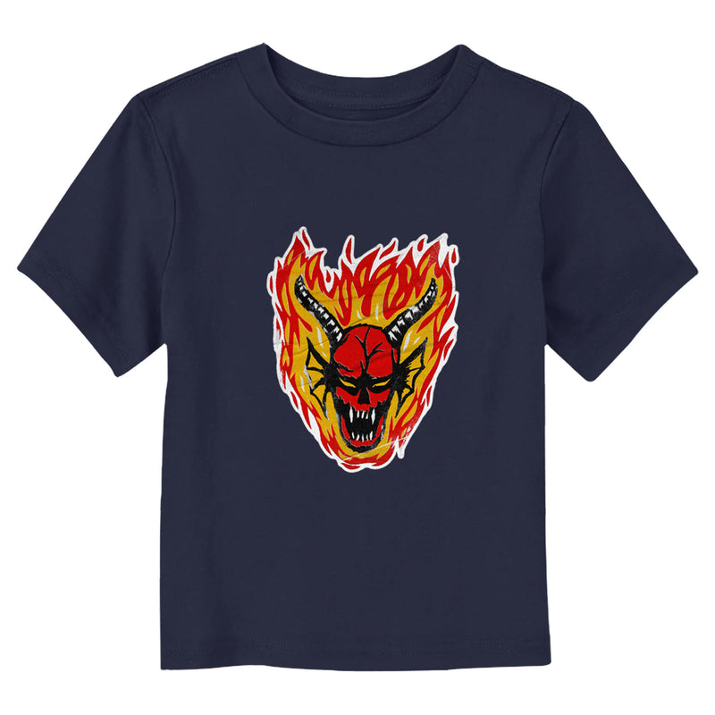 Toddler's Stranger Things Hellfire Club Demon Face T-Shirt