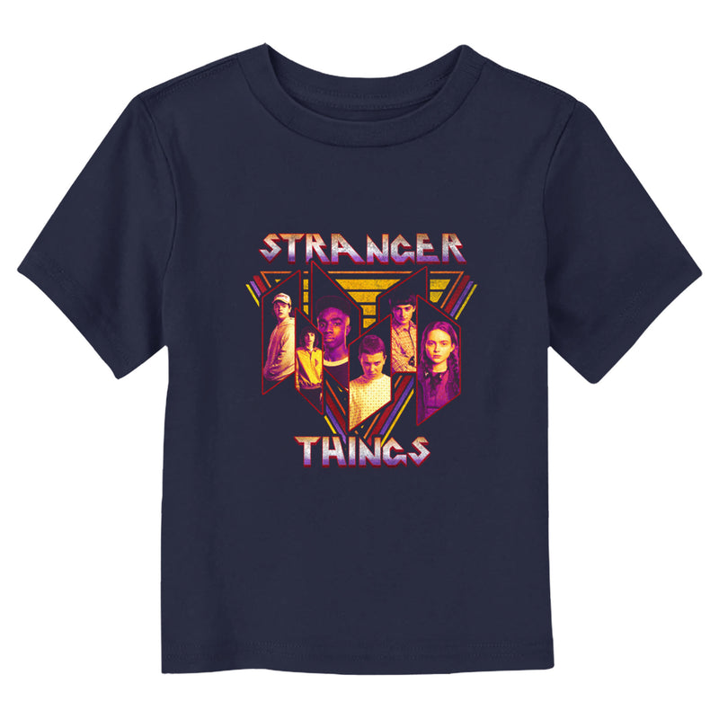 Toddler's Stranger Things Distressed Character Panels T-Shirt