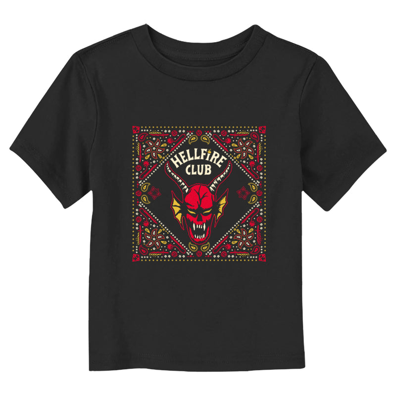 Toddler's Stranger Things Classic Hellfire Club Paisley Logo T-Shirt