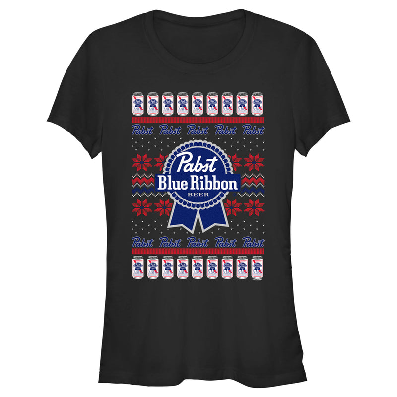 Junior's Pabst Christmas Logo T-Shirt