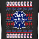 Junior's Pabst Christmas Logo T-Shirt