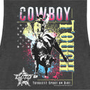 Junior's Professional Bull Riders Cowboy Tough Colorful Festival Muscle Tee