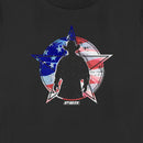 Women's Professional Bull Riders American Flag Cowboy Silhouette T-Shirt